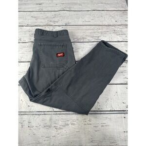 Milwaukee Carpenter Mens Gray Pants Straight Leg  Size 38X30
